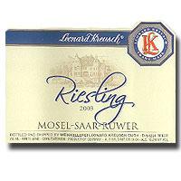 Leonard Kreusch - Riesling Blue Bottle Mosel Saar Ruwer 2016 (750ml) (750ml)